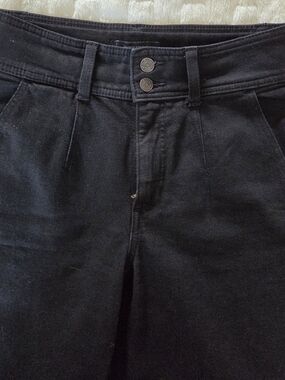 Banana Republic High Rise Wide Leg Black Denim Jeans 26